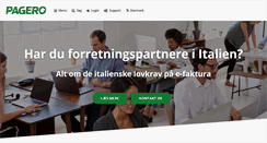 Desktop Screenshot of pagero.dk