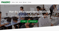 Desktop Screenshot of pagero.se